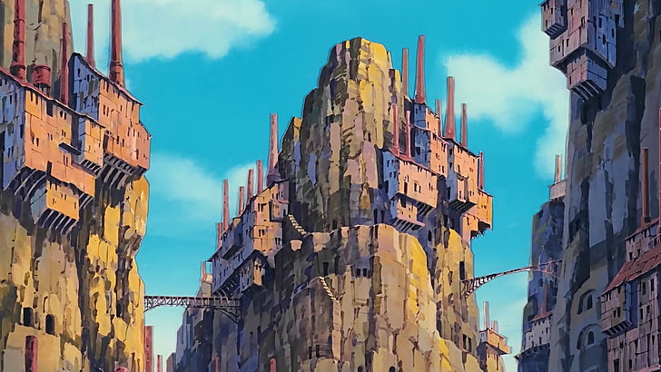anime, Studio Ghibli, Laputa: Castle in the Sky, Fondo de pantalla HD
