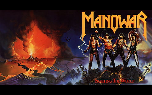 Zespół (muzyka), Manowar, Okładka albumu, Hard Rock, Heavy Metal, Metal, Tapety HD HD wallpaper