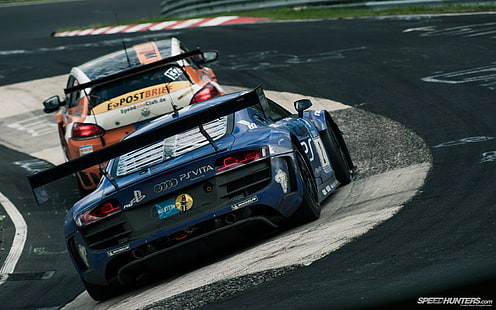 Nurburgring Race Track Audi R8 Race Car HD, รถยนต์, รถ, การแข่งขัน, ติดตาม, audi, r8, nurburgring, วอลล์เปเปอร์ HD HD wallpaper