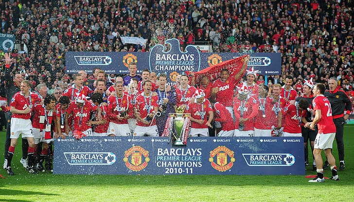 joy, red, coach, fans, Champagne, Scholz, Ferdinand, the FA Cup., Cup, HD wallpaper