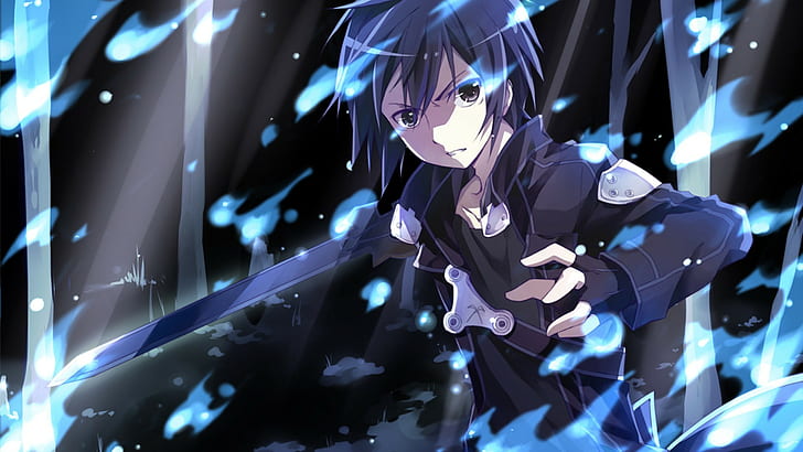 Schwertkunst Online, Anime, Kirigaya Kazuto, HD-Hintergrundbild