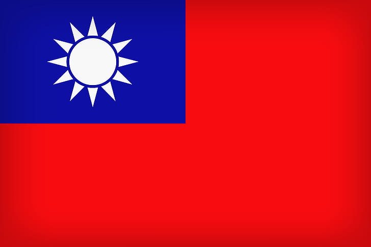 Drapeau, Taïwan, Symbole national, Drapeau de Taïwan, Taïwan Grand drapeau, Fond d'écran HD