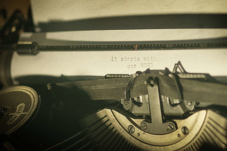 classico, lettere, vo, macchina da scrivere, vintage, Sfondo HD HD wallpaper