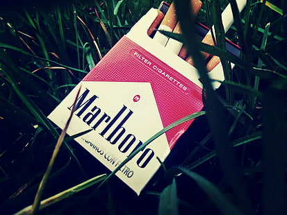 сигареты, винтаж, Мальборо, дым, HD обои HD wallpaper