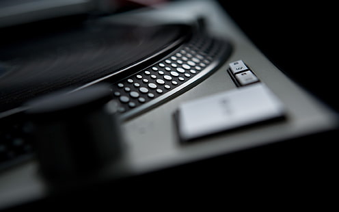 svart musik konstnärlig studio vinyl tekno skivspelare teknik dj 2560x1600 Underhållning Musik HD konst, svart, musik, HD tapet HD wallpaper