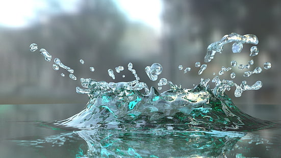 Wassertropfen, Wasser, Spray, Tropfen, Spritzen, HD-Hintergrundbild HD wallpaper