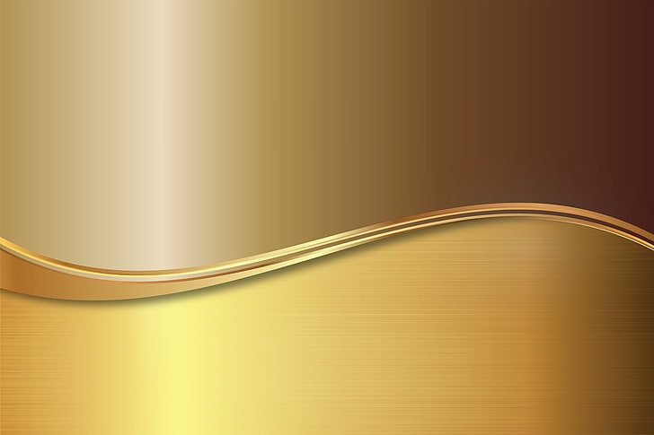 metal, gold, vector, plate, golden, background, steel, gradient, HD wallpaper