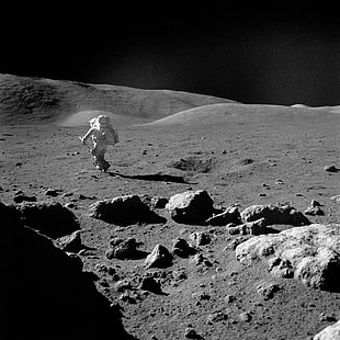 Mond, Apollo, Astronaut, HD-Hintergrundbild HD wallpaper