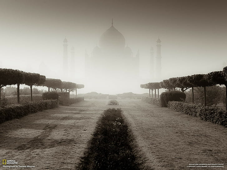 Taj Mahal, National Geographic, Fond d'écran HD