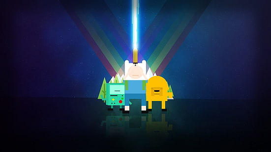 Adventure Time, Jake der Hund, Finn der Mensch, BMO, HD-Hintergrundbild HD wallpaper