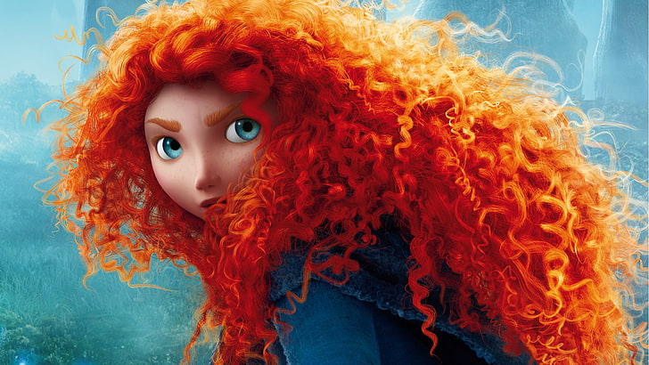 princess merida, brave, redhead, animation, Movies, HD wallpaper