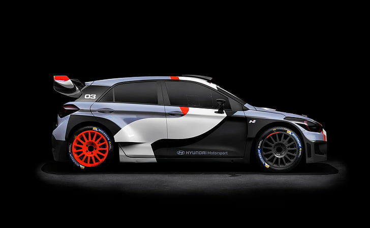 هيونداي ، هيونداي I20 ، هيونداي i20 WRC مفهوم ، سباق السيارات، خلفية HD