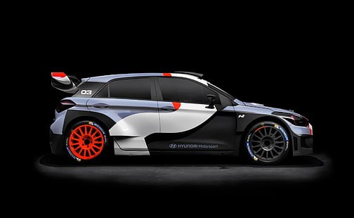 هيونداي ، هيونداي I20 ، هيونداي i20 WRC مفهوم ، سباق السيارات، خلفية HD HD wallpaper