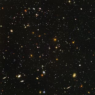  space, Andromeda, universe, galaxy, stars, sky, hubble space telescope, Hubble Deep Field, NASA, HD wallpaper HD wallpaper