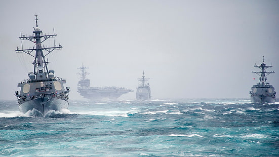 portaerei militare della nave della marina militare marina degli Stati Uniti, Sfondo HD HD wallpaper