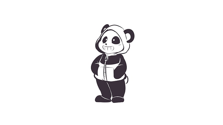 Panda illustration, Undertale, Sans, Undertail, HD wallpaper