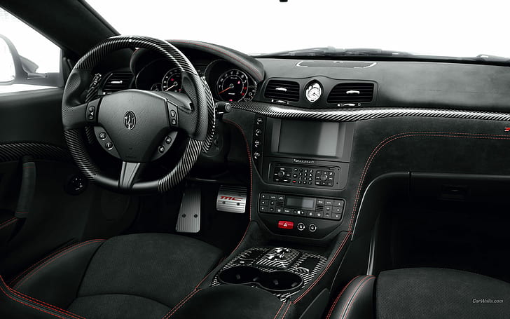 Maserati Granturismo Interior Carbon Fiber HD, cars, interior, carbon, fiber, maserati, granturismo, HD wallpaper