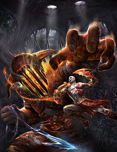 Carta da parati per videogiochi HD, videogiochi, God of War, artwork, God of War III, Sfondo HD HD wallpaper
