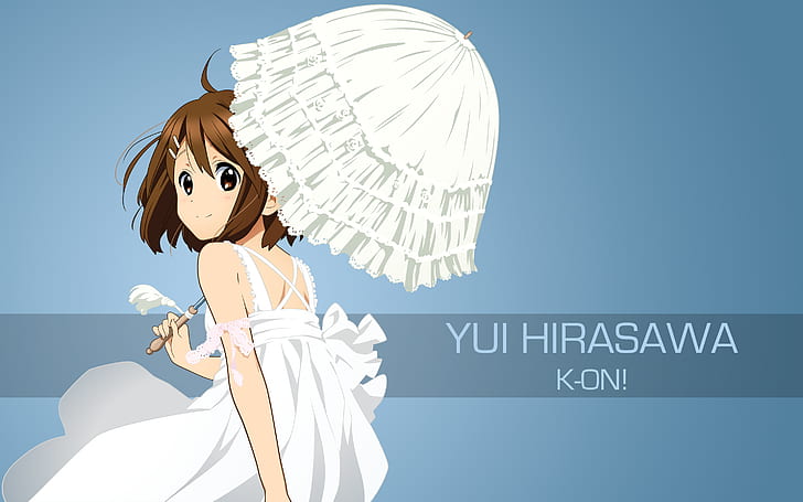 K-ON !, anime kızları, Hirasawa Yui, HD masaüstü duvar kağıdı
