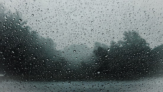 Tropfen, Regen, Glas, nass, HD-Hintergrundbild HD wallpaper