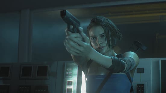 Jill Valentine, Resident Evil 3 Remake, Resident Evil, Resident evil 3, videospel, HD tapet HD wallpaper