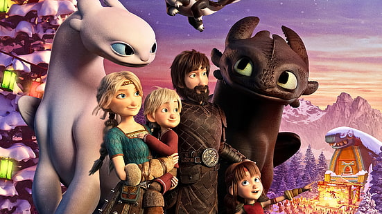How to Train Your Dragon, How to Train Your Dragon: Homecoming, Astrid (How to Train Your Dragon), Dragon, Hiccup (How to Train Your Dragon), Night Fury, Toothless (How to Train Your Dragon), วอลล์เปเปอร์ HD HD wallpaper