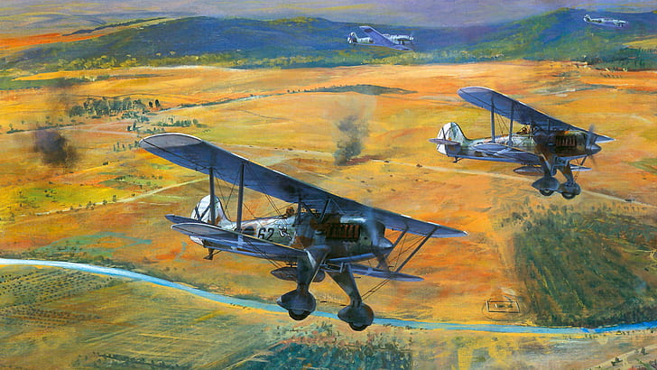 Pesawat Militer, Heinkel He 51, Heinkel, Wallpaper HD