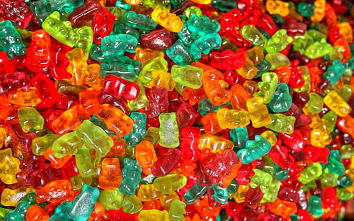 Gummibärchen, Lebensmittel, Süßigkeiten, Gummibärchen, HD-Hintergrundbild HD wallpaper