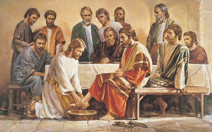 متدين ، يسوع ، الرسل ، الرسم ، الناس ، الدين، خلفية HD