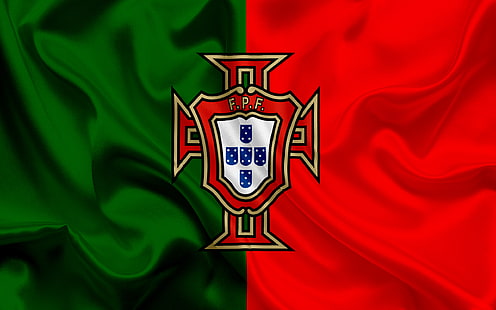 Fußball, portugiesische Fußballnationalmannschaft, Emblem, Logo, Portugal, HD-Hintergrundbild HD wallpaper