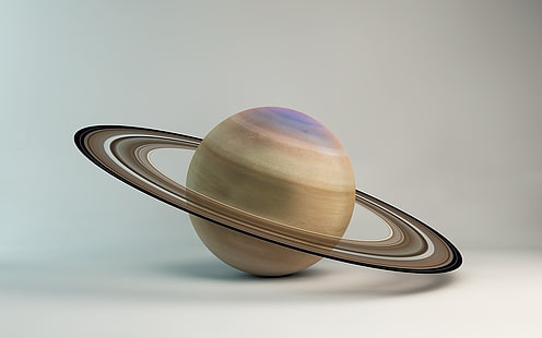 planeta, Saturn, pierścienie planetarne, Tapety HD HD wallpaper