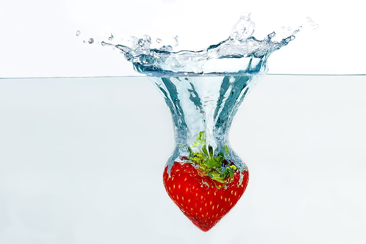 Flüssigkeit, Erdbeeren, Obst, HD-Hintergrundbild