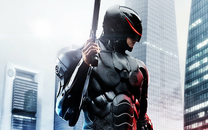 RoboCop, Robocop (2014), Cyborg, Joel Kinnaman, HD-Hintergrundbild