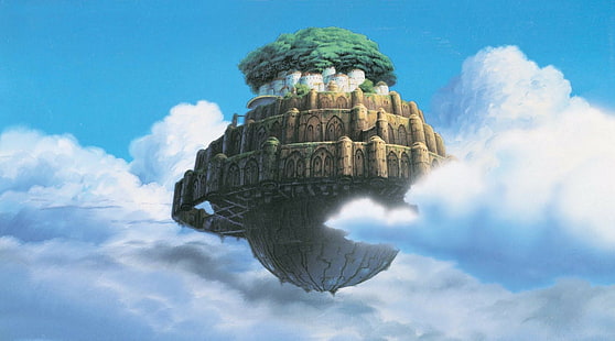 Castle in the Sky, anime, Studio Ghibli, HD wallpaper HD wallpaper