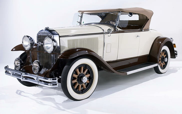 1930 Buick Roadster, коричневый и белый классический автомобиль, автомобили, 1920x1200, Buick, Buick Roadster, HD обои