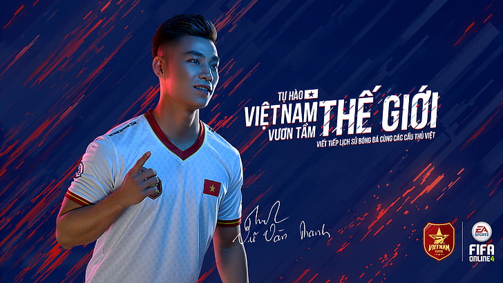 Вьетнам, Вьетнам Футбол, FIFA Online 4 Вьетнам, Ву Ван Тхань, HD обои