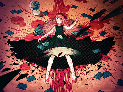 4K, dziewczyna z anime, Megurine Luka, Tapety HD HD wallpaper