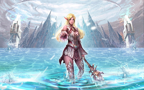 RPG, Lineage II, fantasy art, Sfondo HD HD wallpaper