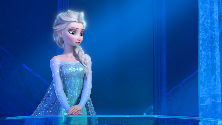 Принцеса Елза, Frozen (филм), филми, Дисни, анимационни филми, HD тапет