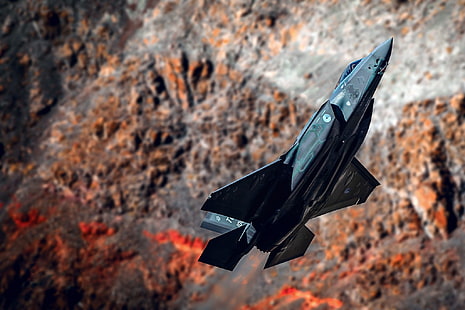 코브라, 비행기, 번개, F-35, 록히드 마틴, HD 배경 화면 HD wallpaper