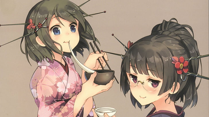 Anime, Kantai-Sammlung, Choukai (Kancolle), Maya (Kancolle), HD-Hintergrundbild