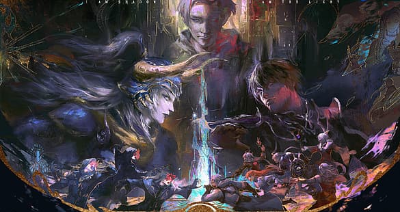 sztuka fantasy, grafika, grafika gier wideo, Final Fantasy XIV: Shadowbringers, Final Fantasy, Tapety HD HD wallpaper