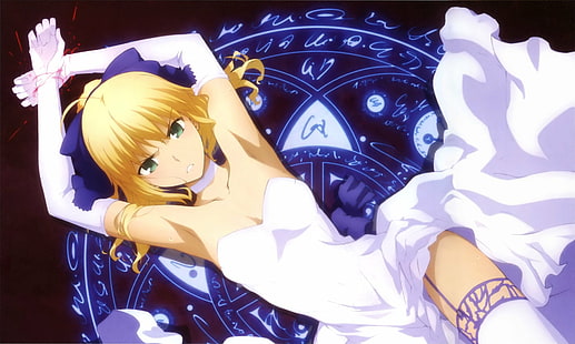 Fate Series, Fate/Stay Night: Unlimited Blade Works, Saber (Fate Series), Saber Bride, HD wallpaper HD wallpaper