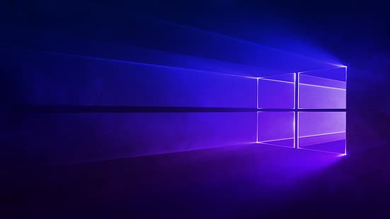 Windows 10, фиолетовый фон, простой, минимализм, HD обои HD wallpaper