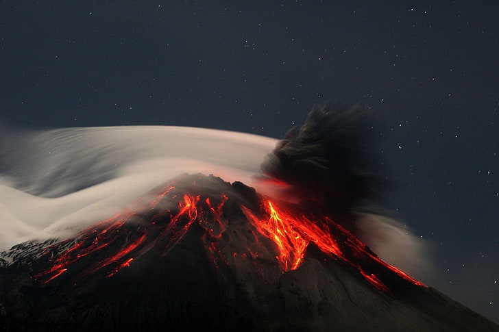 mountains volcanoes lava ecuador 1600x1067  Nature Mountains HD Art , mountains, volcanoes, HD wallpaper