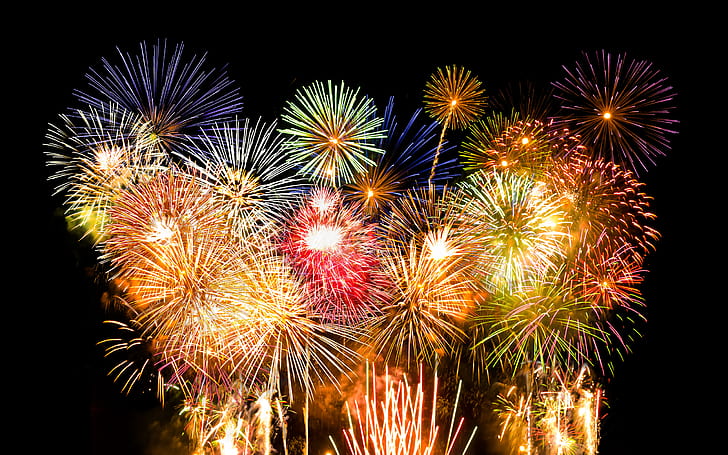 Fireworks HD, photography, fireworks, HD wallpaper