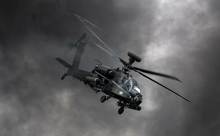 boeing apache ah 64d military war aircraft helicopters, HD wallpaper