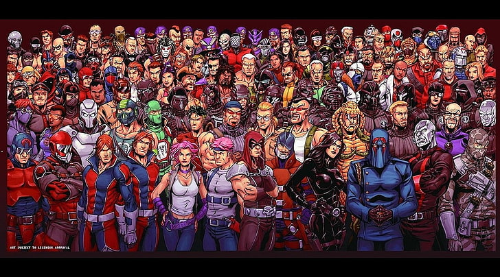 Comics, G.I.Joe: Amerikas Elite, Baroness (G.I. Joe), Cobra Commander, HD-Hintergrundbild