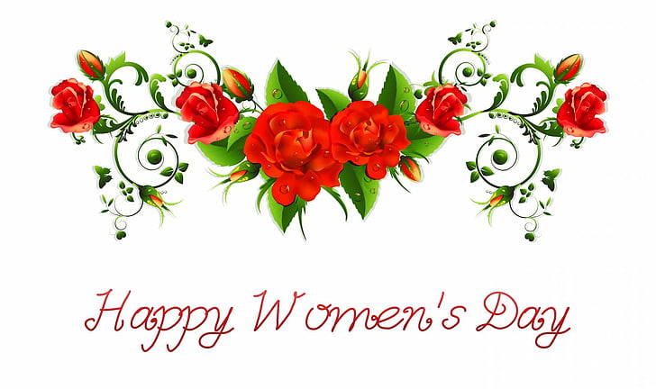 Holiday, Women's Day, Flower, Happy Women's Day, Rose, Statement, HD wallpaper