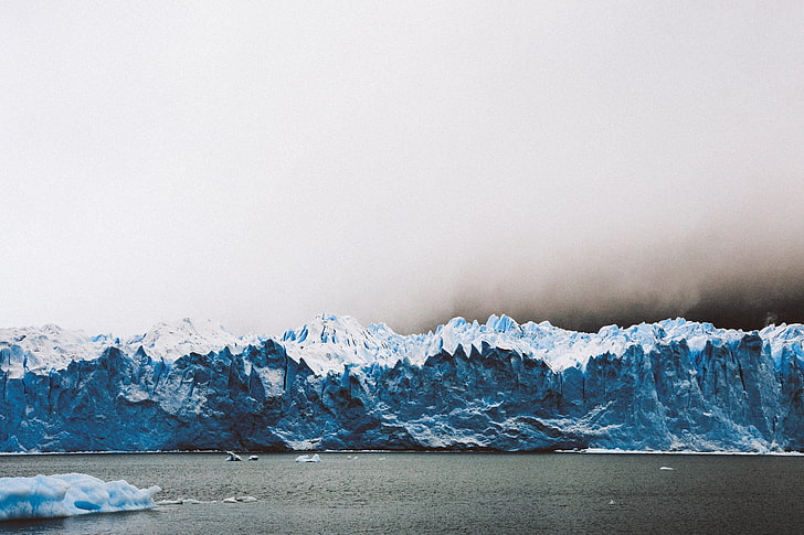 white iceberg, perito moreno glacier, glacier, los glaciares national park, argentina, HD wallpaper